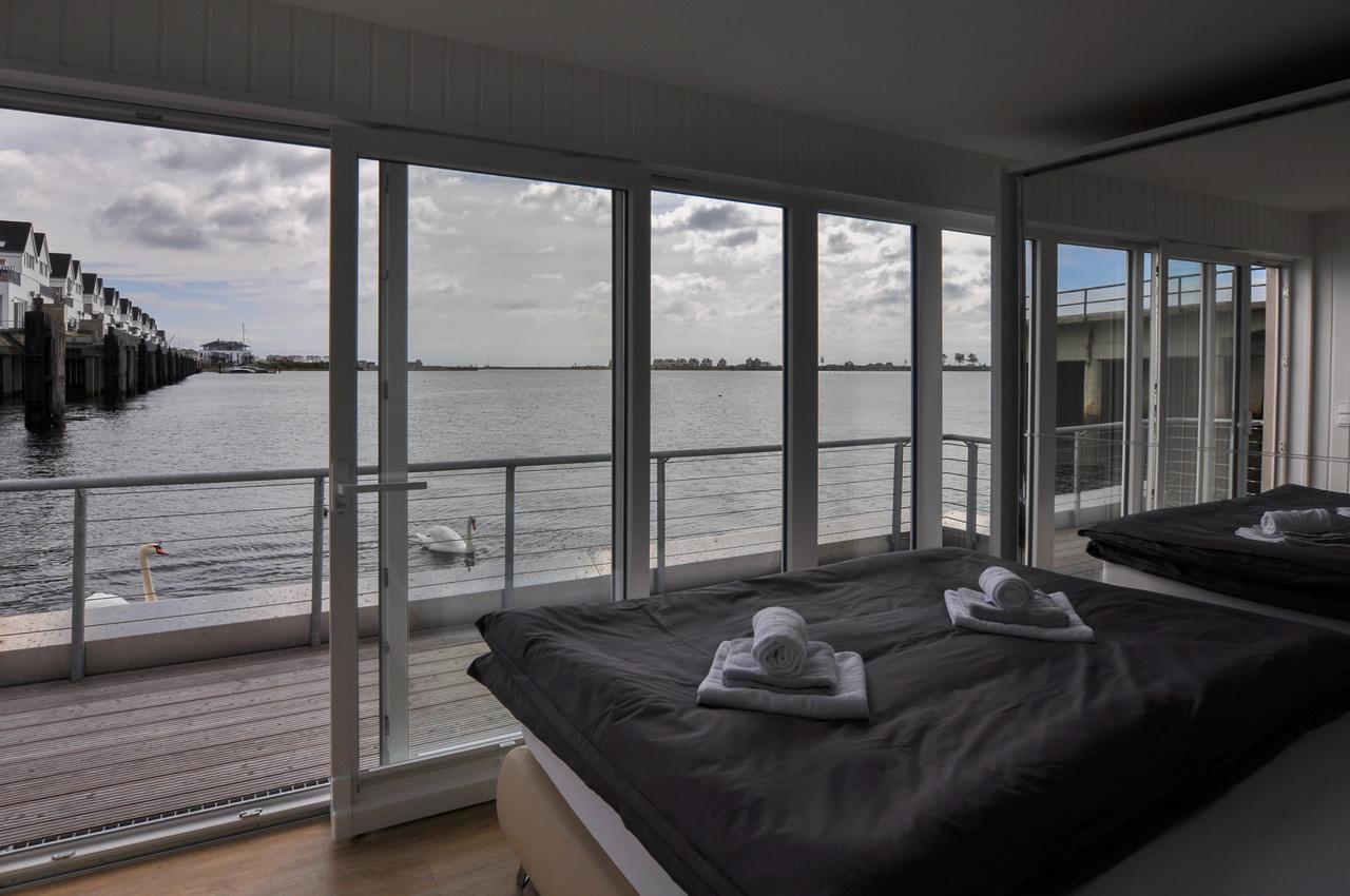 Schwimmendes Haus Hausboot Olpenitz Exterior foto