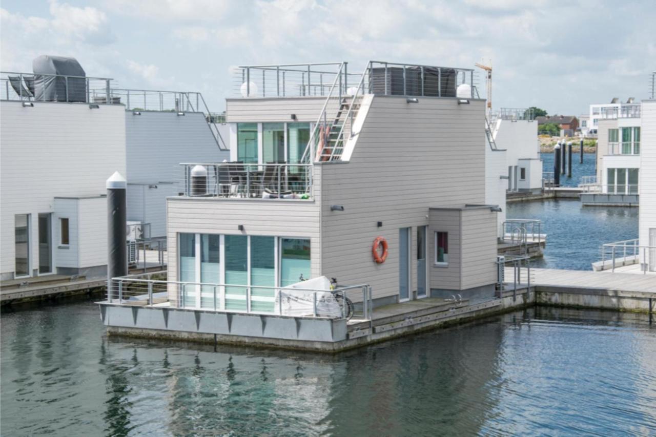 Schwimmendes Haus Hausboot Olpenitz Exterior foto